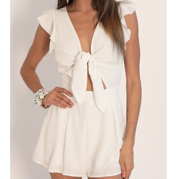 Lucy in the Sky White Mini Dress - Picture 1 of 5
